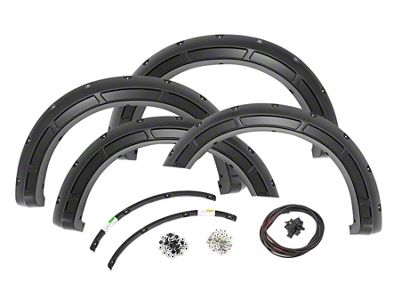 Rough Country Defender Fender Flares; Iconic Silver (23-25 F-350 Super Duty SRW)