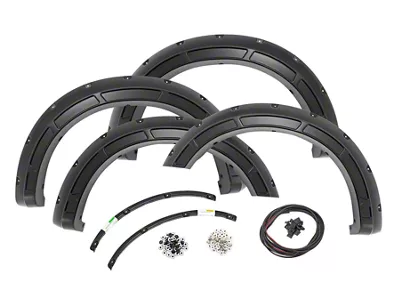 Rough Country Defender Fender Flares; Race Red (23-25 F-350 Super Duty SRW)