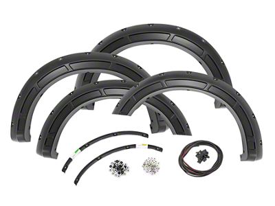 Rough Country Defender Fender Flares; Stone Gray (23-25 F-350 Super Duty SRW)