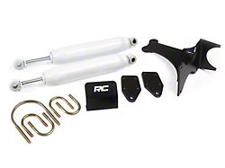 Rough Country Suspension Dual Steering Stabilzer for 2 to 8-Inch Lift (05-22 F-350 Super Duty)