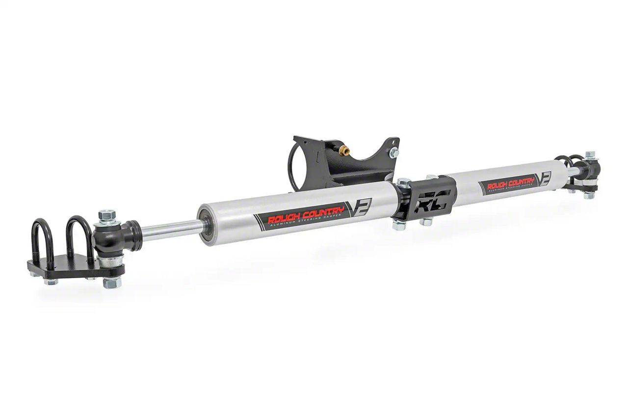 Rough Country F350 Super Duty Dual V2 Steering Stabilizer for 2 to 8