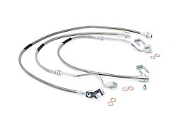 Rough Country Suspension Front and Rear Extended Stainless Steel Brake Lines for 4 to 8-Inch Lift (99-04 4WD F-350 Super Duty)