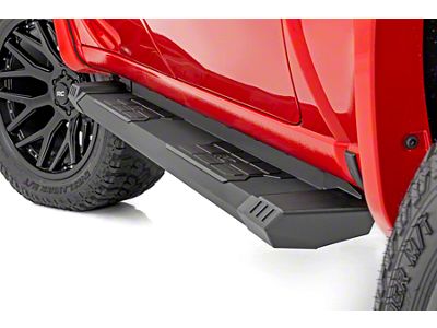 Rough Country HD2 Running Boards; Black (17-24 F-230 Super Duty SuperCrew)