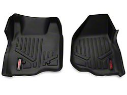 Rough Country Heavy Duty Depressed Pedal Front and Rear Floor Mats; Black (11-16 F-350 Super Duty SuperCrew)