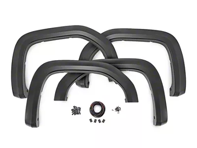 Rough Country Pocket Fender Flares; Carbonized Gray (23-25 F-350 Super Duty SRW)