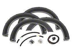 Rough Country Pocket Fender Flares; Gloss Black (23-25 F-350 Super Duty SRW)