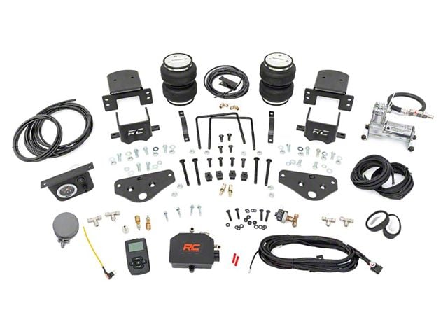 Rough Country Rear Air Spring Kit with OnBoard Air Compressor and Wireless Remote for Stock Height (17-22 4WD F-350 Super Duty)