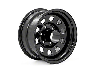 Rough Country Steel Gloss Black 8-Lug Wheel; 17x9; -12mm Offset (23-25 F-350 Super Duty SRW)