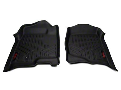 Rough Country Heavy Duty Front Floor Mats; Black (07-13 Silverado 1500)