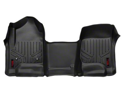 Rough Country Heavy Duty Front Floor Mats; Black (14-18 Sierra 1500)