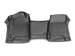 Rough Country Heavy Duty Front Floor Mats; Black (14-18 Silverado 1500)
