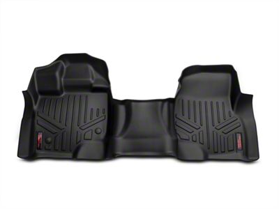 Rough Country Heavy Duty Front Over the Hump Floor Mats; Black (15-24 F-150)