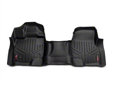 Rough Country Heavy Duty Front Over the Hump Floor Mats; Black (15-25 F-150)