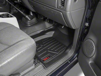 Rough Country Heavy Duty Front Floor Mats; Black (99-06 Silverado 1500)