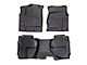 Rough Country Heavy Duty Front and Rear Floor Mats; Black (07-13 Sierra 1500 Extended Cab, Crew Cab)