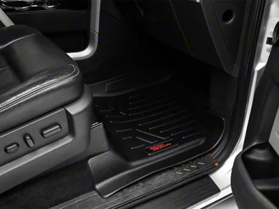Rough Country Heavy Duty Front and Rear Floor Mats; Black (09-14 F-150 SuperCrew)