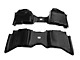 Rough Country Heavy Duty Front Over the Hump and Rear Floor Mats; Black (12-18 RAM 1500 Crew Cab)