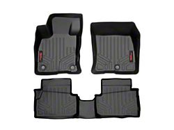Rough Country Heavy Duty Front and Rear Floor Mats; Black (22-26 Maverick Hybrid)