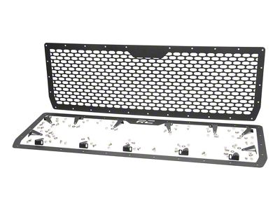 Rough Country Mesh Upper Grille Insert; Black (14-15 Sierra 1500)