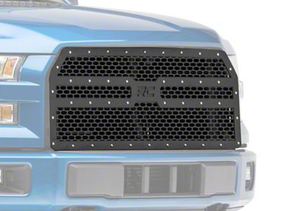 Rough Country Mesh Upper Replacement Grille; Black (15-17 F-150, Excluding Raptor)