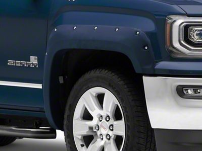 Rough Country Pocket Fender Flares; Unpainted (16-18 Sierra 1500)