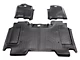 Rough Country Heavy Duty Front and Rear Floor Mats; Black (19-24 RAM 1500 Crew Cab w/o Factory Under Seat Storage)