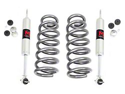 Rough Country Suspension 2-Inch Front Leveling Coil Springs with M1 Monotube Shocks (09-18 2WD V8 RAM 1500)
