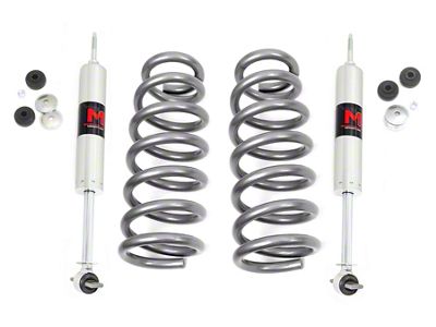 Rough Country 2-Inch Front Leveling Coil Springs with M1 Monotube Shocks (09-18 2WD V8 RAM 1500)