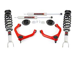 Rough Country Suspension 3.50-Inch Suspension Lift Kit with Front M1 Monotube Struts and Rear M1 Monotube Shocks; Red (19-24 RAM 1500 w/o Air Ride, Excluding TRX)