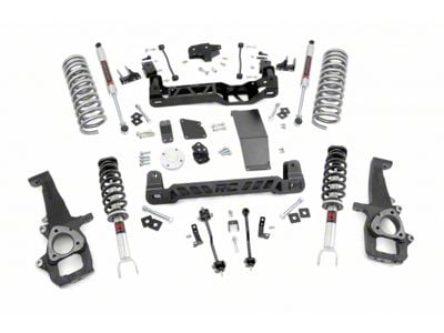 Rough Country 6-Inch Suspension Lift Kit with M1 Monotube Shocks and Rear Variable Rate Coil Springs (12-18 4WD RAM 1500)