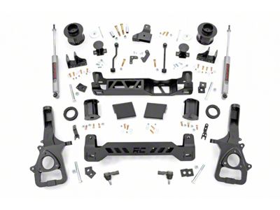 Rough Country 6-Inch Suspension Lift Kit with Premium N3 Shocks (19-24 2WD RAM 1500 w/ 22-Inch Factory Wheels & w/o Air Ride)