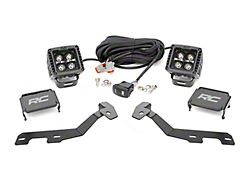 Rough Country Suspension Black Series Amber DRL LED Ditch Light Kit; Spot Beam (19-25 RAM 1500)