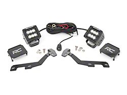 Rough Country Suspension Black Series LED Ditch Light Kit; Flood Beam (19-25 RAM 1500)