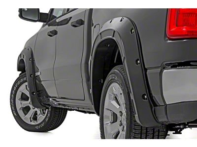 Rough Country Defender Fender Flares; Hydro Blue (2025 RAM 1500, Excluding Rebel, RHO & Warlock)