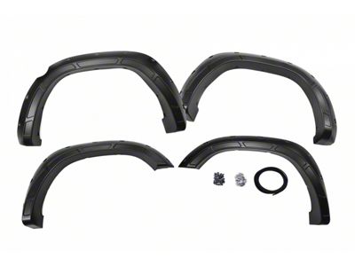 Rough Country Defender Pocket Fender Flares; Billet Silver (19-24 RAM 1500, Excluding TRX)