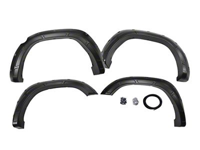 Rough Country Defender Fender Flares; Maximum Steel (19-24 RAM 1500, Excluding Rebel & TRX)