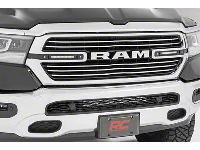 Rough Country Dual 6-Inch Chrome Series LED Grille Kit (19-24 RAM 1500 Big Horn, Laramie, Tradesman)