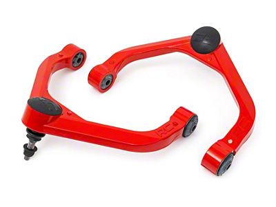 Rough Country Forged Upper Control Arms for 3 to 3.50-Inch Lift; Red (19-25 RAM 1500, Excluding RHO & TRX)