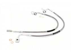 Rough Country Suspension Front Stainless Steel Braided Brake Lines for 6-Inch Lift (19-26 4WD RAM 1500)