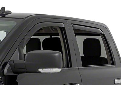 Rough Country In Channel Rain Guard Side Window Deflectors; Front and Rear (09-18 RAM 1500 Crew Cab)