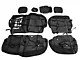 Rough Country Neoprene Front and Rear Seat Covers; Black (09-18 RAM 1500 Crew Cab w/ Front Bucket Seats & Rear Seat w/ Fold-Down Arm Rest)
