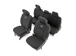 Rough Country Neoprene Front and Rear Seat Covers; Black (09-18 RAM 1500 Crew Cab w/ Front Bucket Seats & Full Rear Seat)