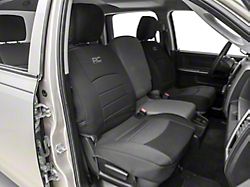 Rough Country Neoprene Front Seat Covers; Black (09-18 RAM 1500 w/ Bucket Seats)