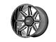 Rough Country 91 Series Gloss Black Milled 6-Lug Wheel; 22x12; -44mm Offset (19-24 RAM 1500)