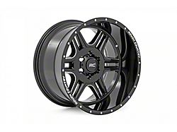 Rough Country 92 Series Gloss Black Machined 5-Lug Wheel; 20x9; 0mm Offset (09-18 RAM 1500)