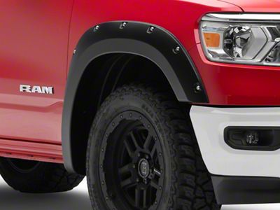 Rough Country Pocket Fender Flares; Flat Black (19-23 RAM 1500, Excluding TRX)