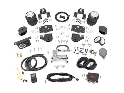 Rough Country Rear Air Spring Kit with OnBoard Air Compressor and Wireless Remote for 4-Inch Lift (19-25 4WD RAM 1500)