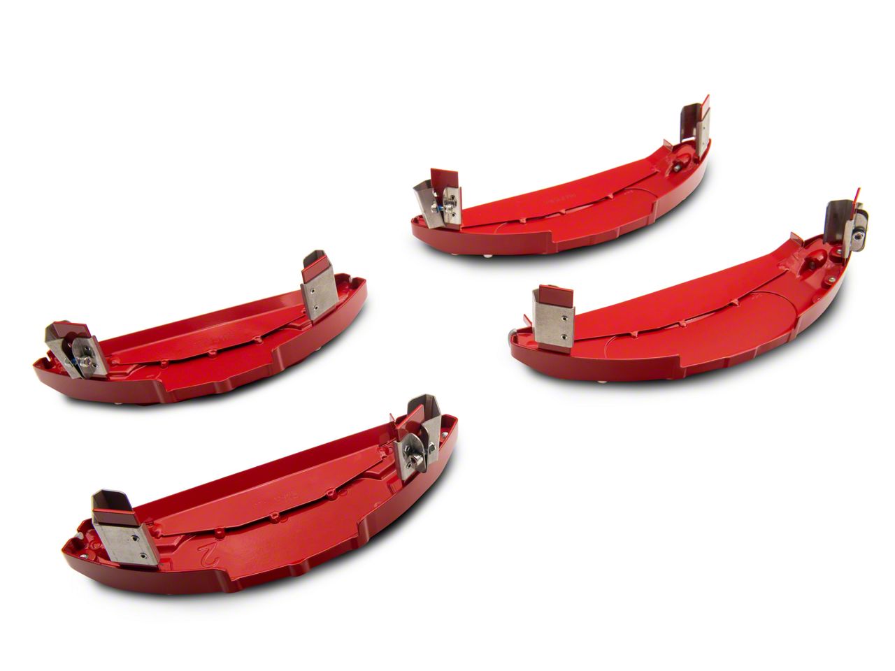 Rough Country RAM 1500 Brake Caliper Covers; Red; Front and Rear 71148A