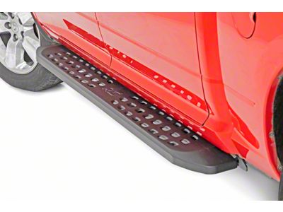 Rough Country RPT2 Running Boards; Black (09-18 RAM 1500 Crew Cab)