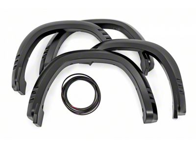 Rough Country SF1 Fender Flares; Diamond Black (19-24 RAM 1500, Excluding Rebel & TRX)
